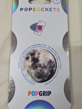 PopSocket PopGrip Moon Design Phone Grip – Gray, White, Black